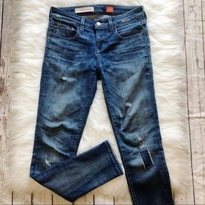 Pilcro & the Letterpress Knee Patch Skinny Jeans